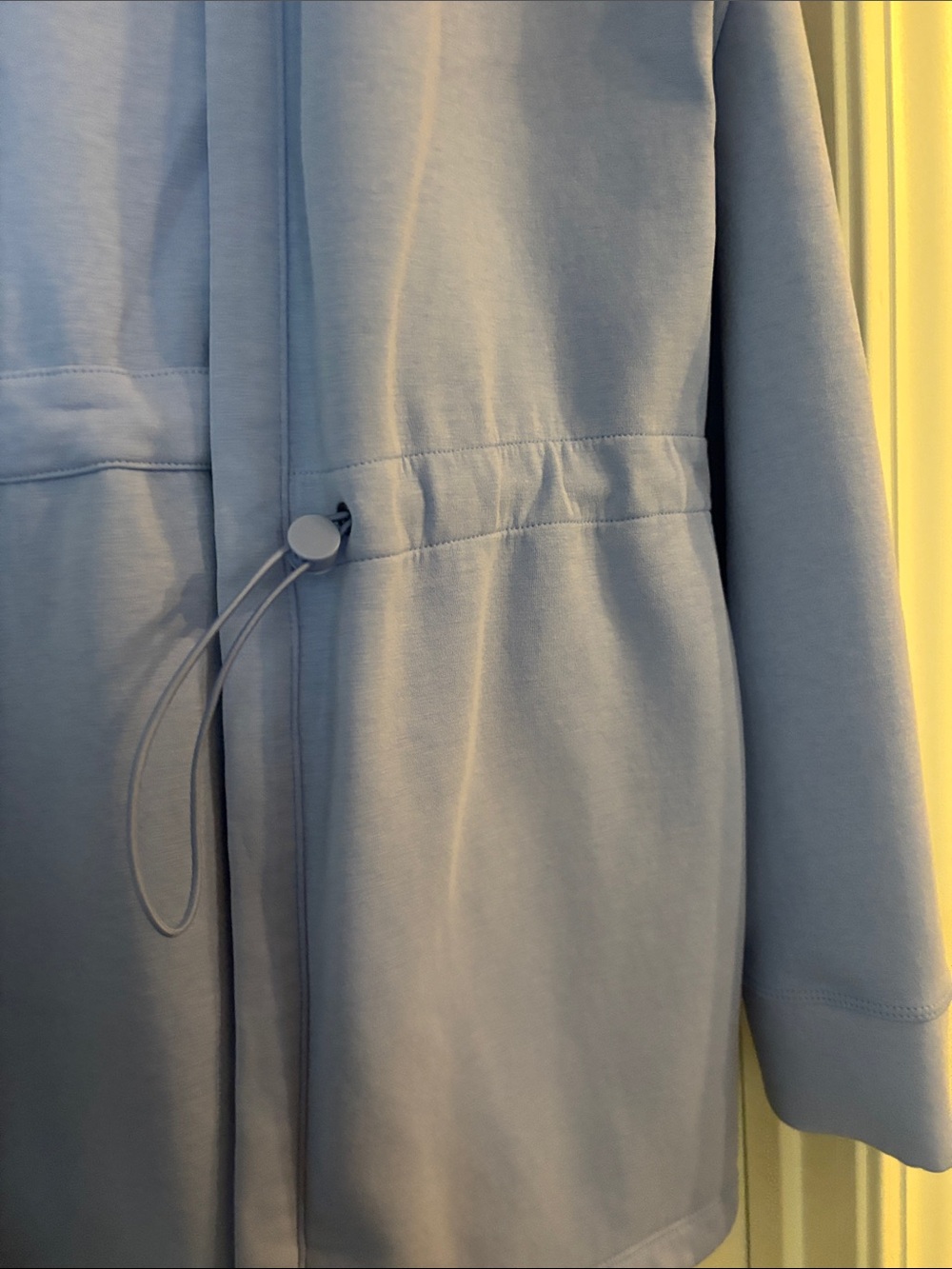 Tek gear Sky Blue Open Front Drawstring Cardigan Womens Large with pockets - Picture 3 of 6